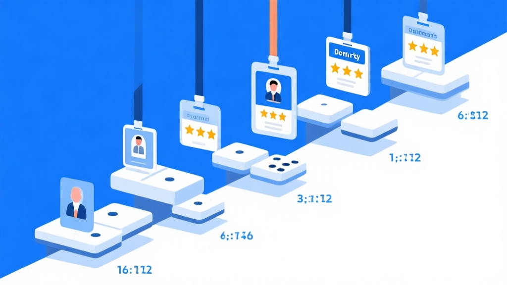 Professional comparison chart showing multiple domino platforms with security badges and user ratings, minimalist design with blue and white color scheme high quality illustration, detailed, 16:9
